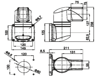 XJ5575機(jī)床吊臂箱組件-水平墻座圖紙