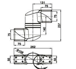 XJ5575機(jī)床吊臂箱組件-中間連接件圖紙