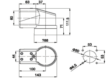XJ4460懸臂箱配件-90度箱體連接件設計圖紙